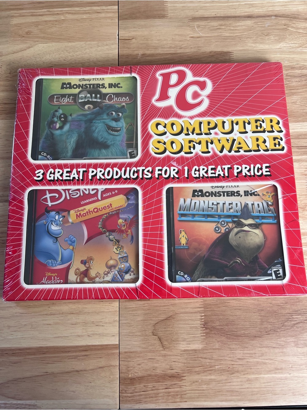 Vintage Disney Pixar Monsters Inc PC Game Bundle factory Sealed
